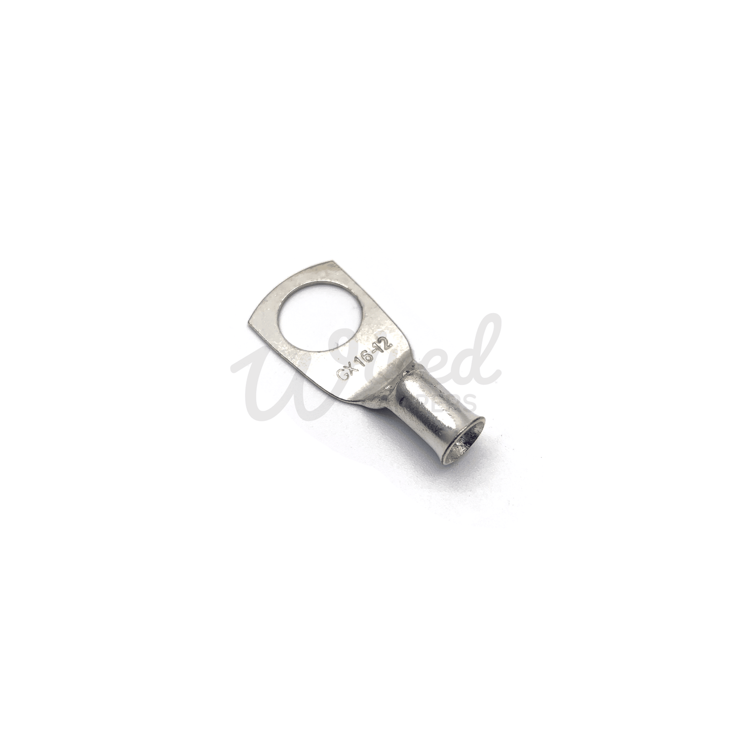 10 Pack - Copper Tube Crimp Ring Terminals 16mm² Cable Entry - 6mm/8mm/10mm/12mm Hole - Wired Campers Limited