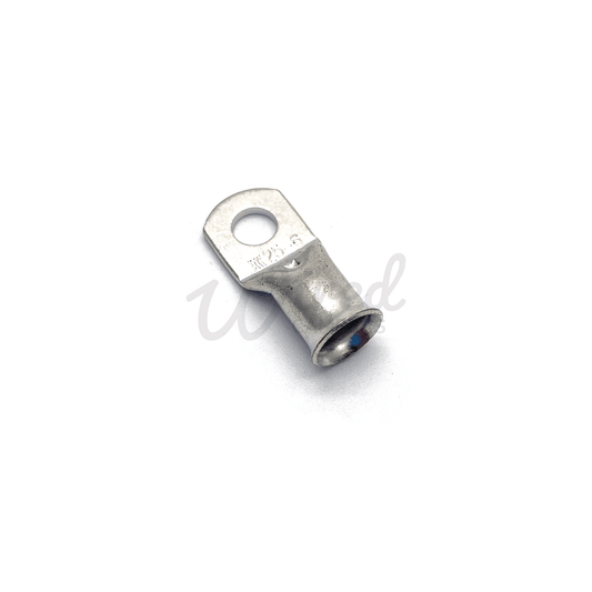 10 Pack - Copper Tube Crimp Ring Terminals 25mm² Cable Entry - 6mm/8mm/10mm/12mm Hole - Wired Campers Limited