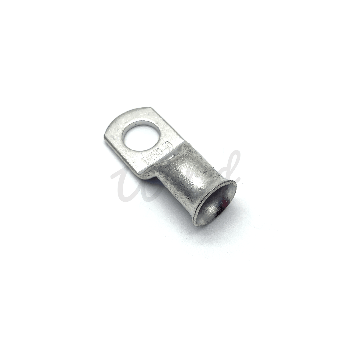 10 Pack - Copper Tube Crimp Ring Terminals 50mm² Cable Entry - 6mm/8mm/10mm/12mm Hole - Wired Campers Limited