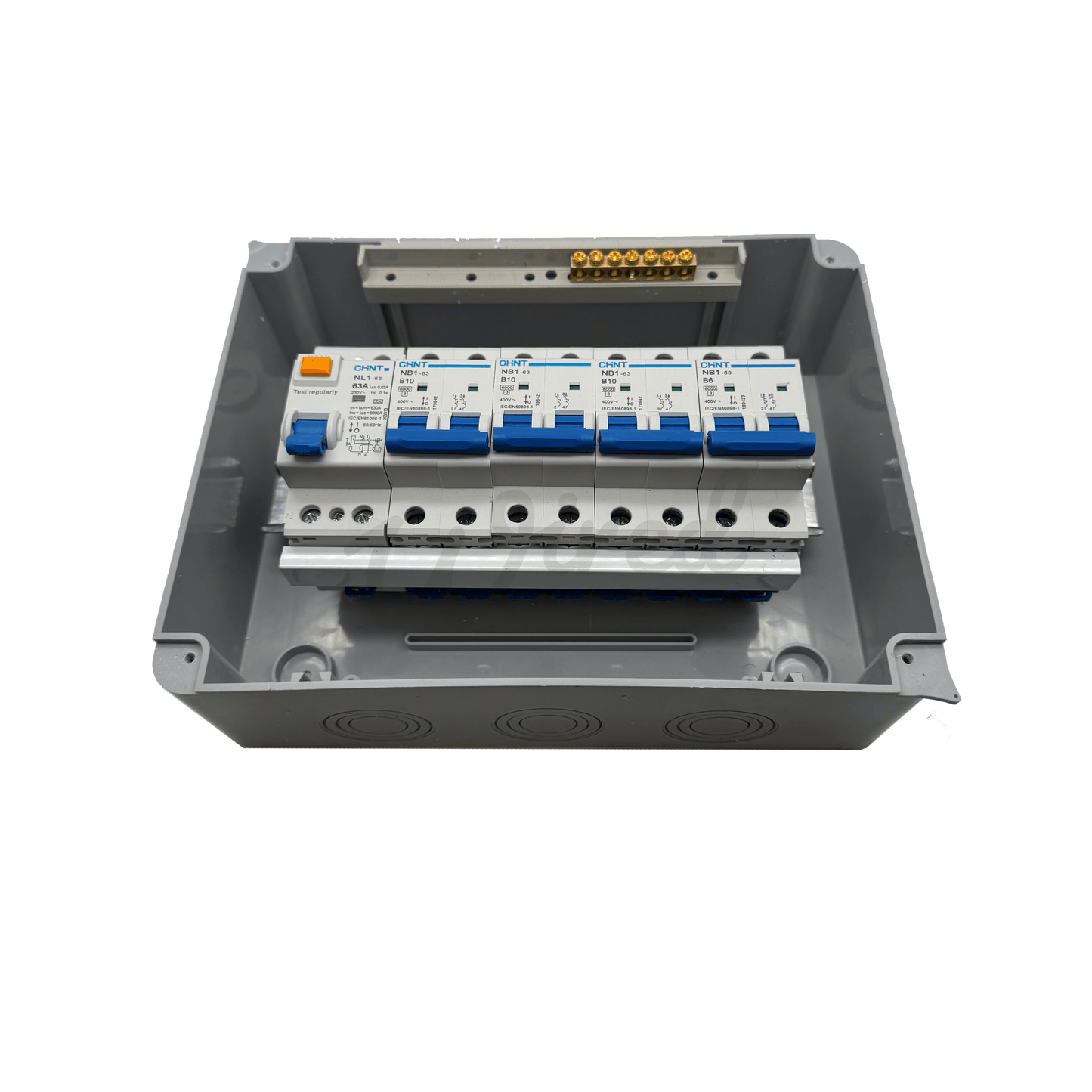 10A/10A/10A/6A Camper Van & Caravan Mains Consumer Unit - Pre Fitted DP RCD/MCB - Wired Campers Limited