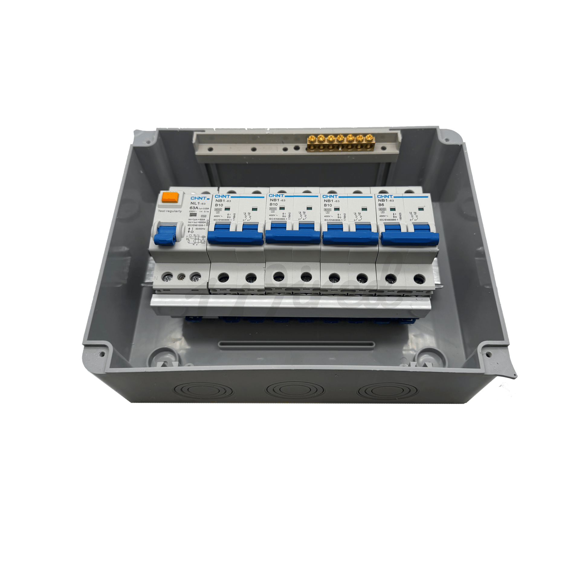 10A/10A/10A/6A Camper Van & Caravan Mains Consumer Unit - Pre Fitted DP RCD/MCB - Wired Campers Limited