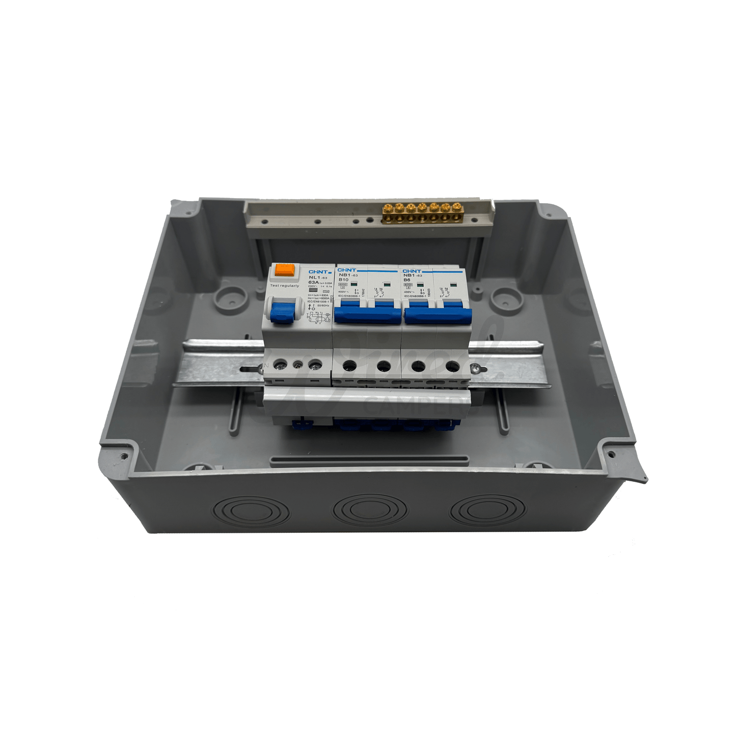 10A/6A Camper Van & Caravan Mains Consumer Unit - Pre Fitted DP RCD/MCB - Wired Campers Limited