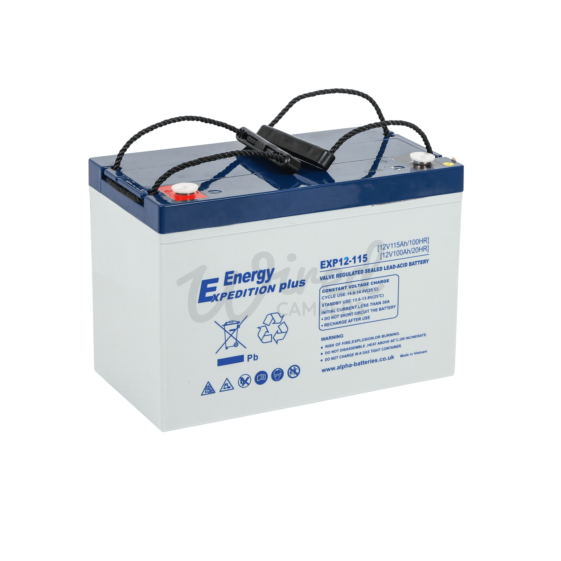 12V 115AH Expedition Plus AGM Deep Cycle Leisure Battery - Wired Campers Limited