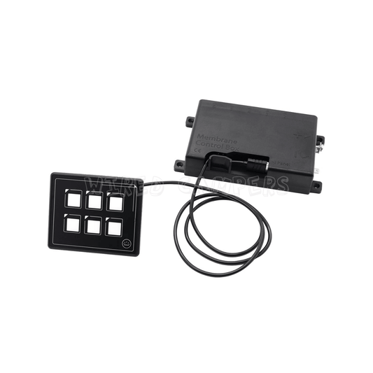 12V 6 Way Camper Van Light Up Membrane Touch Panel & Control Box - Wired Campers Limited