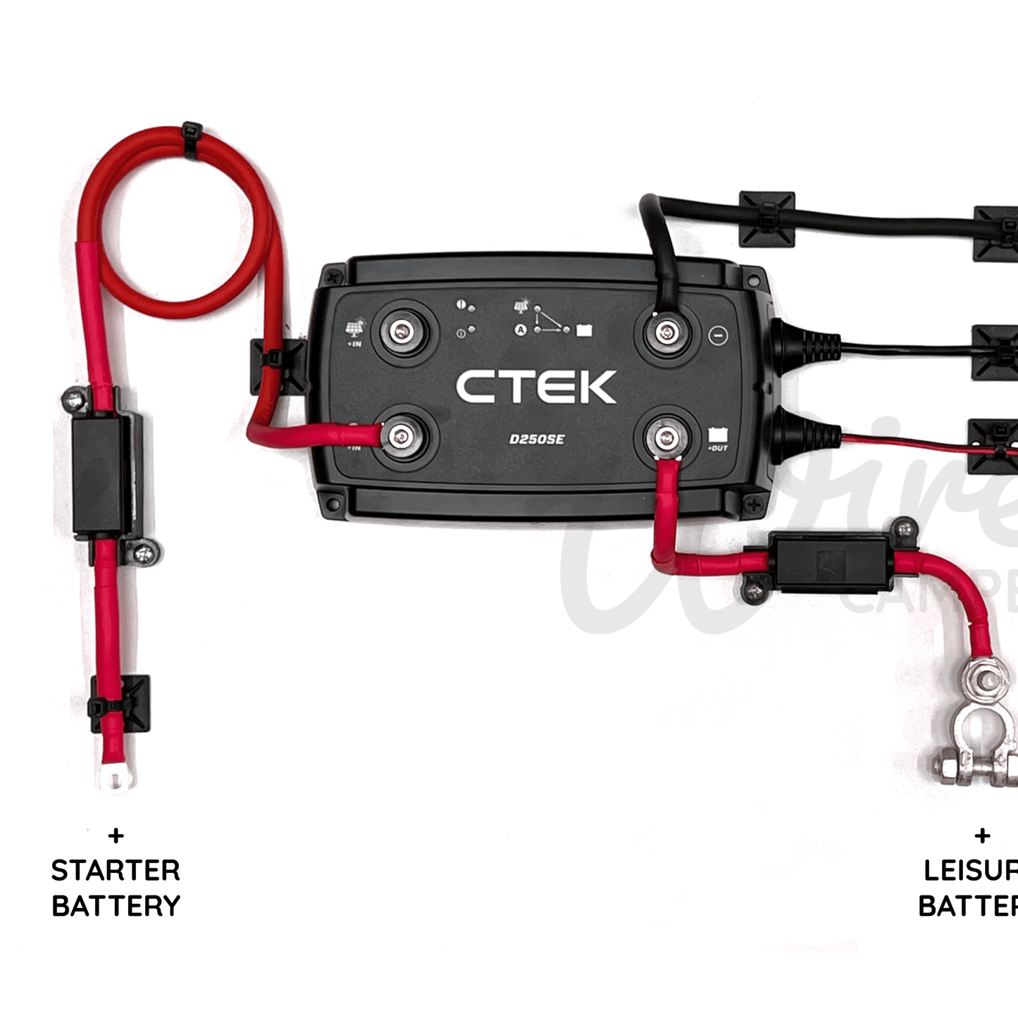 3M/5M/10M CTEK D250SE 20A DC - DC With MPPT Solar Input Battery Charging Kit - Wired Campers Limited