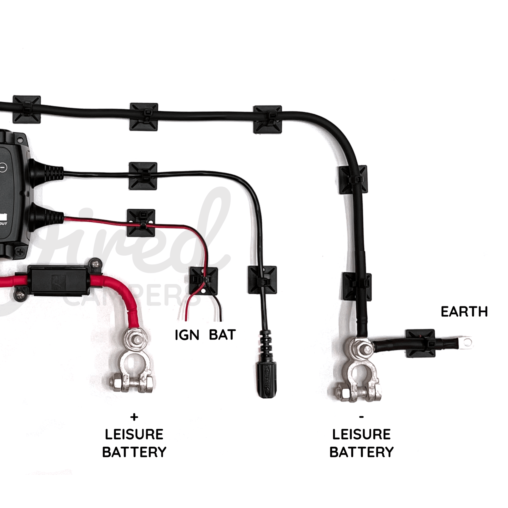 3M/5M/10M CTEK D250SE 20A DC - DC With MPPT Solar Input Battery Charging Kit - Wired Campers Limited