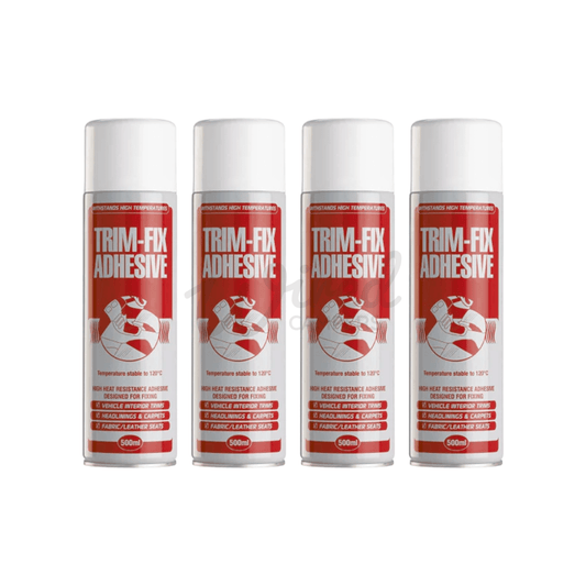 4 Pack - Trim - Fix High Temperature Carpet Spray Glue Adhesive - 500ML - Wired Campers Limited