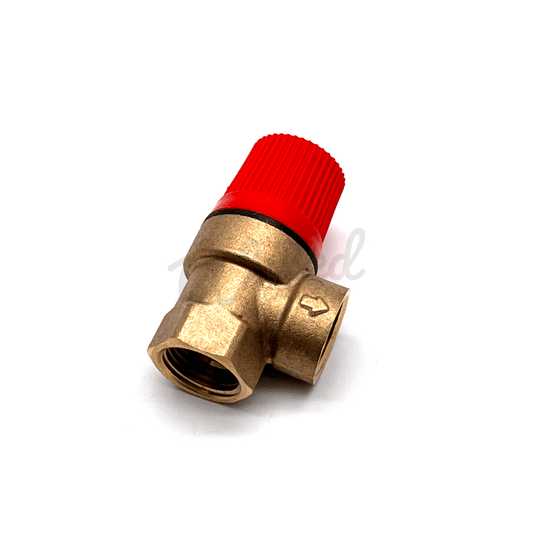 6 BAR Pressure Relief Safety Valve 1/2" Female BSP Fitting - Wired Campers Limited