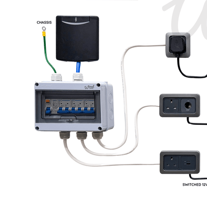 CTEK DC - DC / CBE C - Line 12V & 240V Mains Hook Up Camper Kit With Flexible Solar Panel - Wired Campers Limited