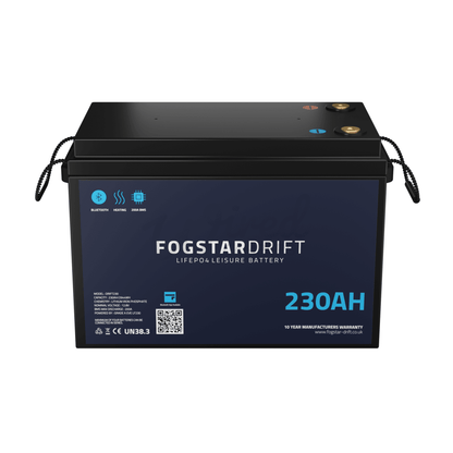 Fogstar Drift 12V 230AH Heated Lithium LiFePO4 Leisure Battery W/Bluetooth - Wired Campers Limited