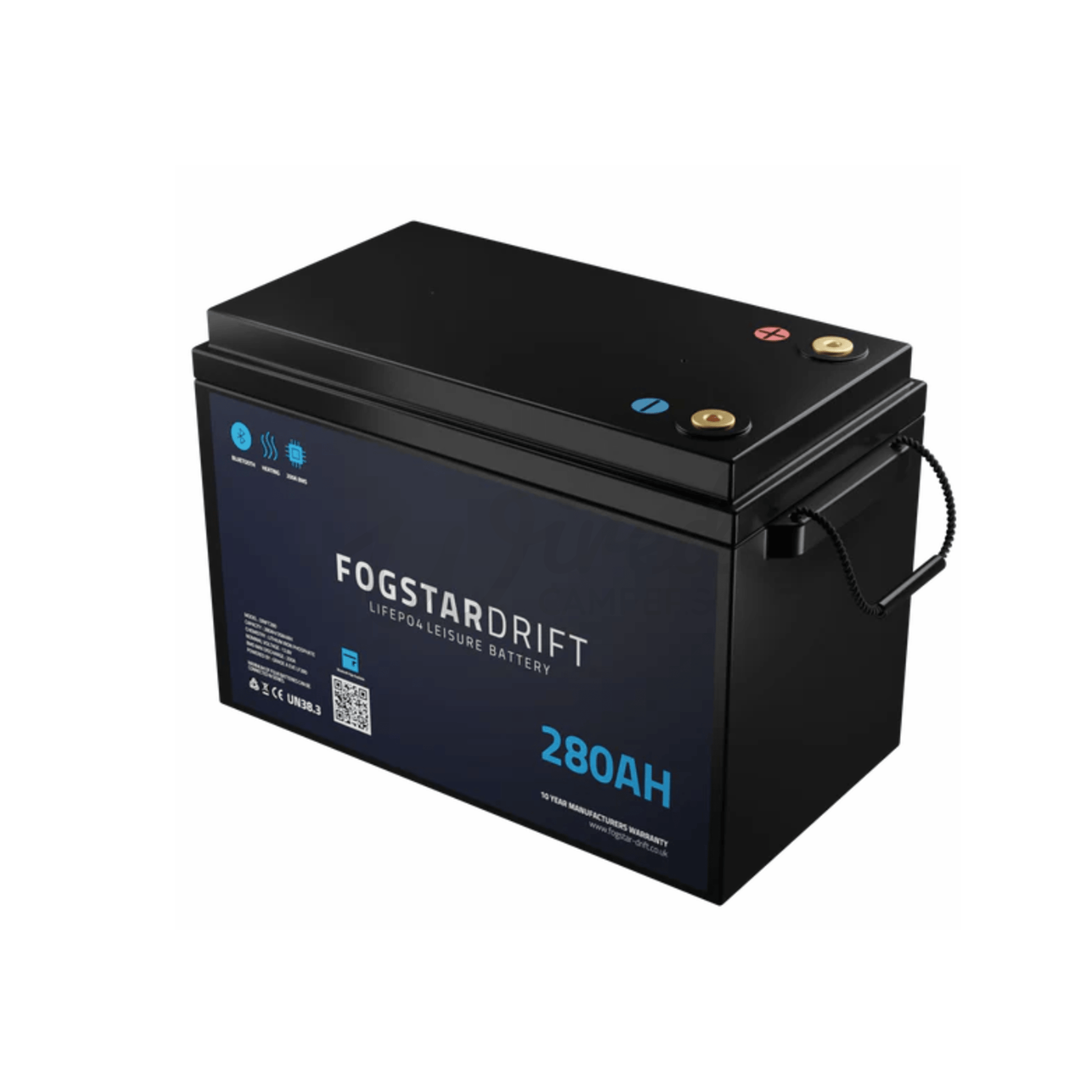 Fogstar Drift 12V 280AH Heated Lithium LiFePO4 Leisure Battery W/Bluetooth - Wired Campers Limited