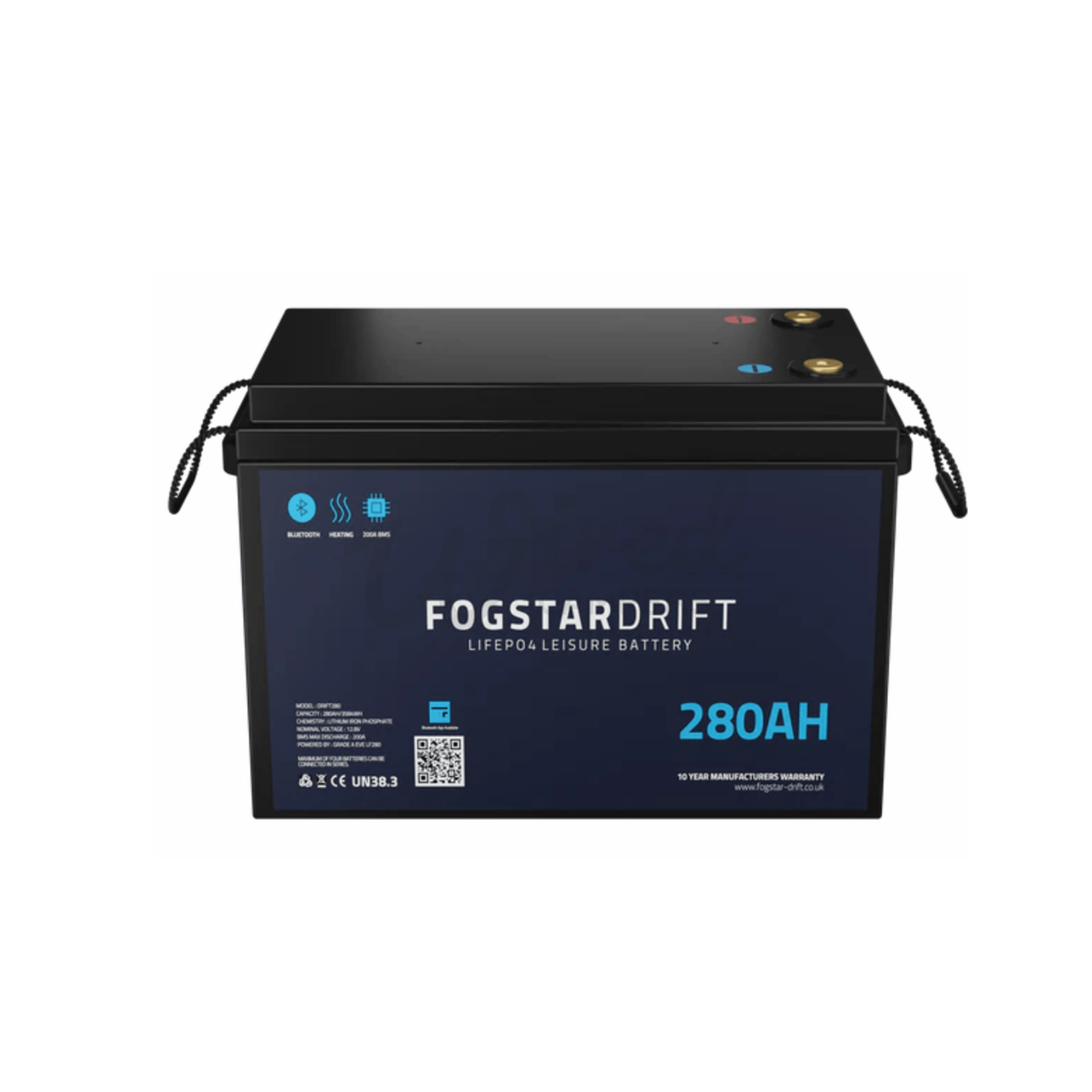 Fogstar Drift 12V 280AH Heated Lithium LiFePO4 Leisure Battery W/Bluetooth - Wired Campers Limited