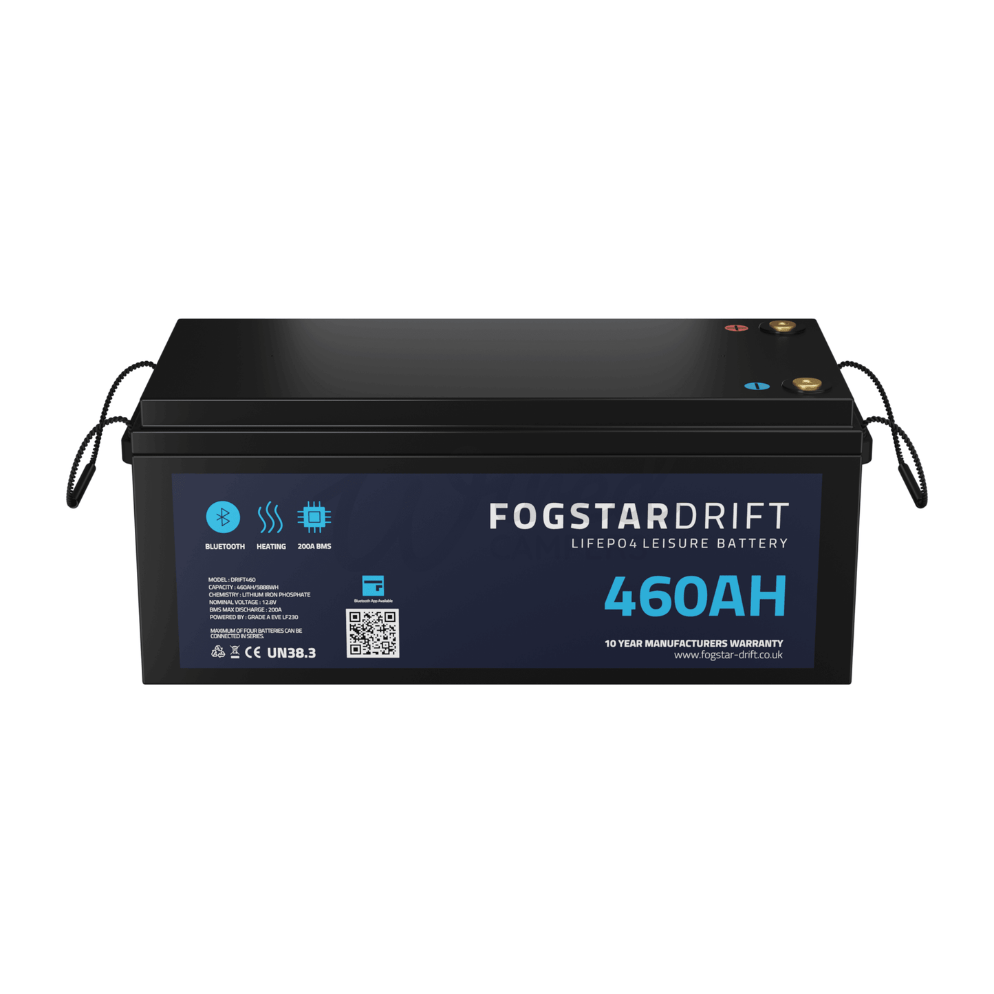 Fogstar Drift 12V 460AH Heated Lithium LiFePO4 Leisure Battery W/Bluetooth - Wired Campers Limited