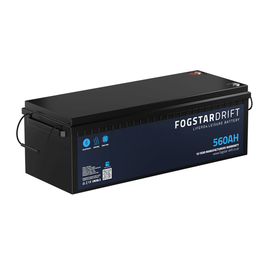 Fogstar Drift 12V 560AH Heated Lithium LiFePO4 Leisure Battery W/Bluetooth - Wired Campers Limited