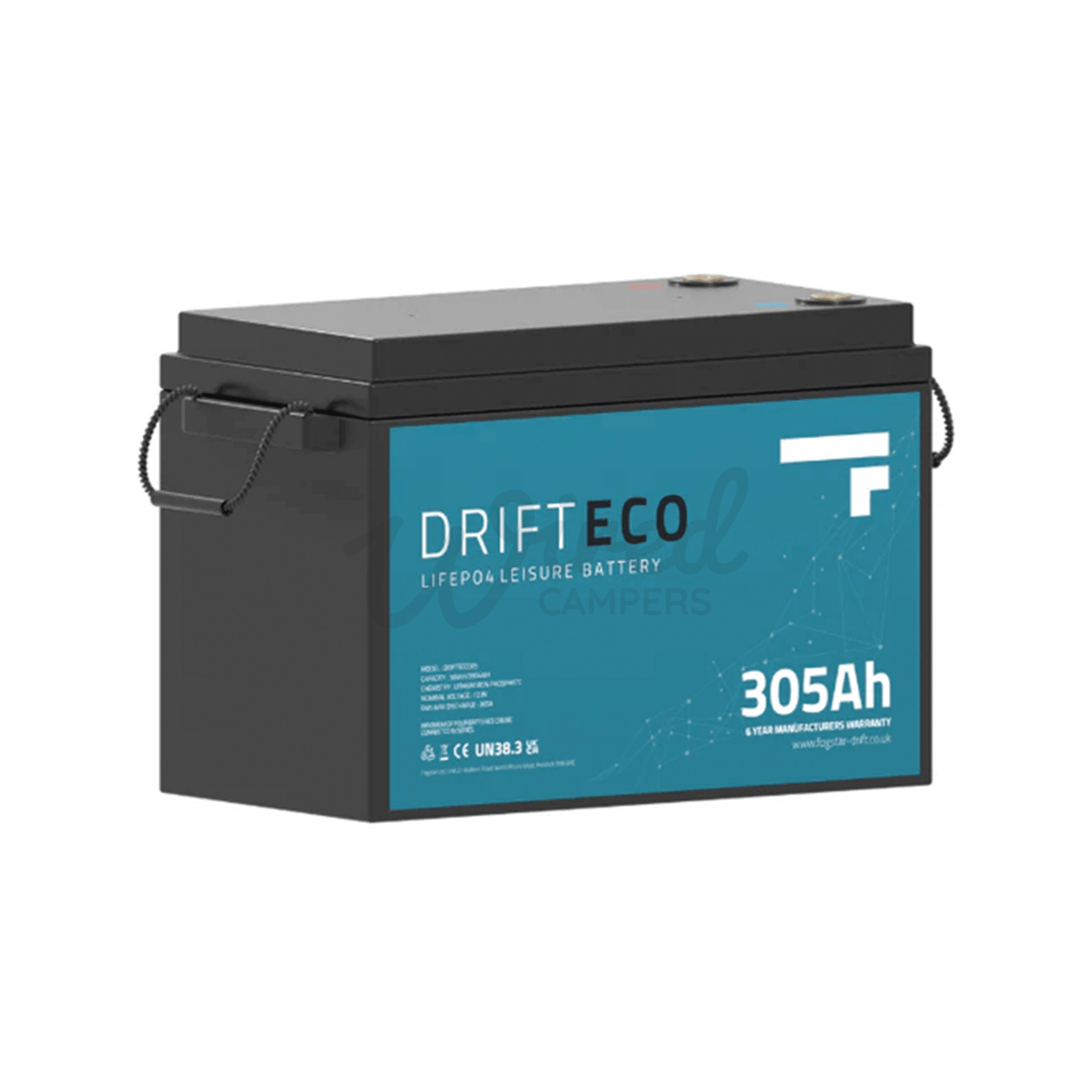 Fogstar Drift ECO 12V 305AH Lithium LiFePO4 Leisure Battery - Wired Campers Limited