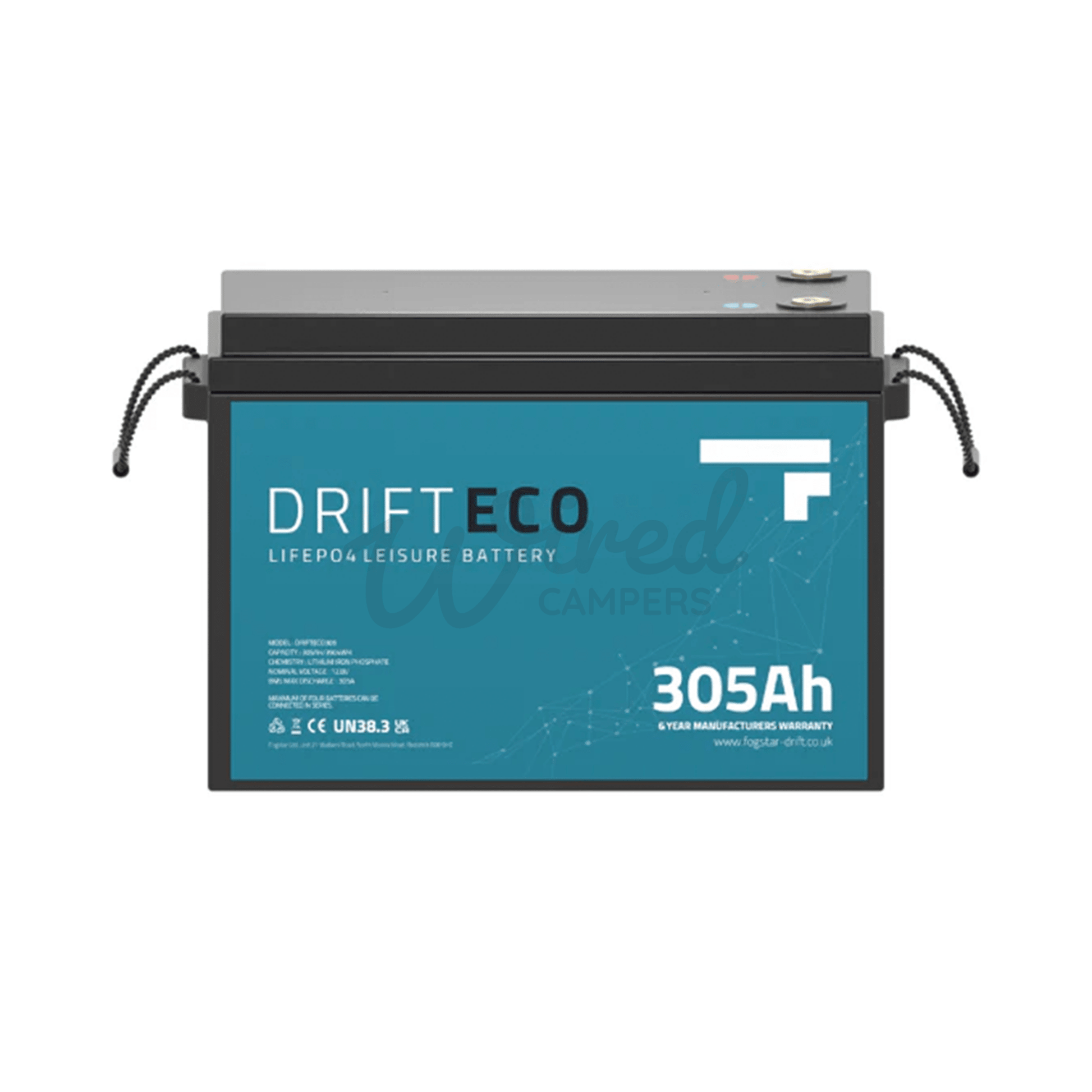 Fogstar Drift ECO 12V 305AH Lithium LiFePO4 Leisure Battery - Wired Campers Limited