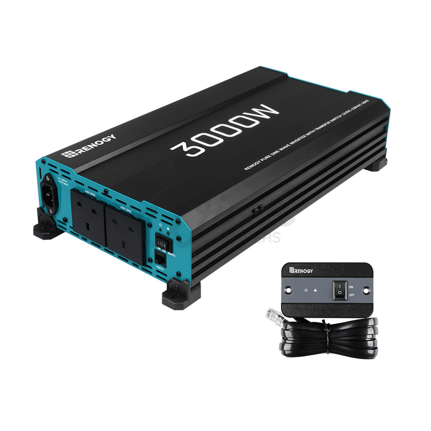 RENOGY 3000W Pure Sine Wave 230V Mains Inverter With UPS Function & Remote - Wired Campers Limited