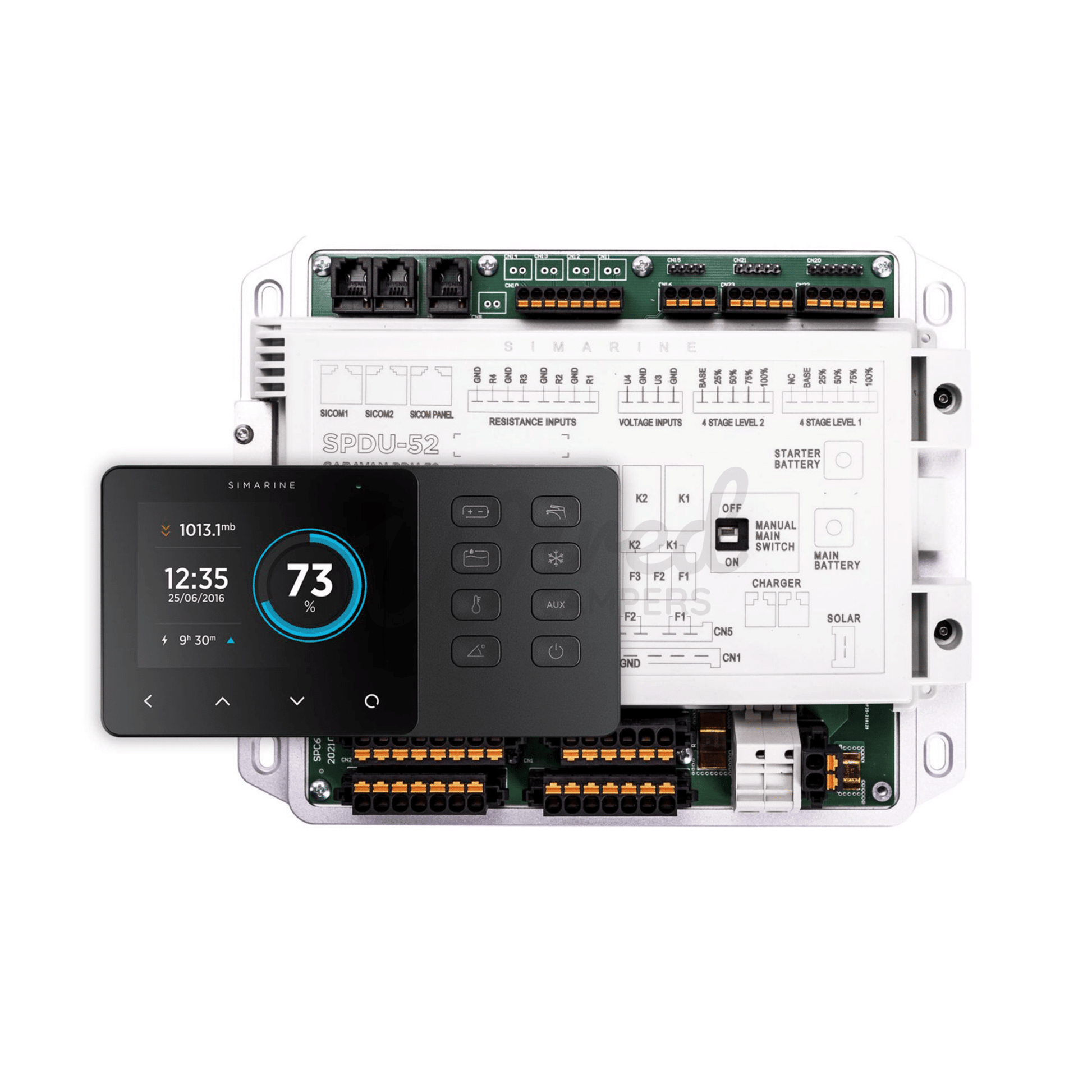 Simarine VIA Camper Van Control Panel & Battery Monitor With 12V PDU - Wired Campers Limited