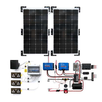 Victron Energy 30A DC/DC & 30A MPPT 12V & 240V & Solar Camper Van Kit - Wired Campers Limited