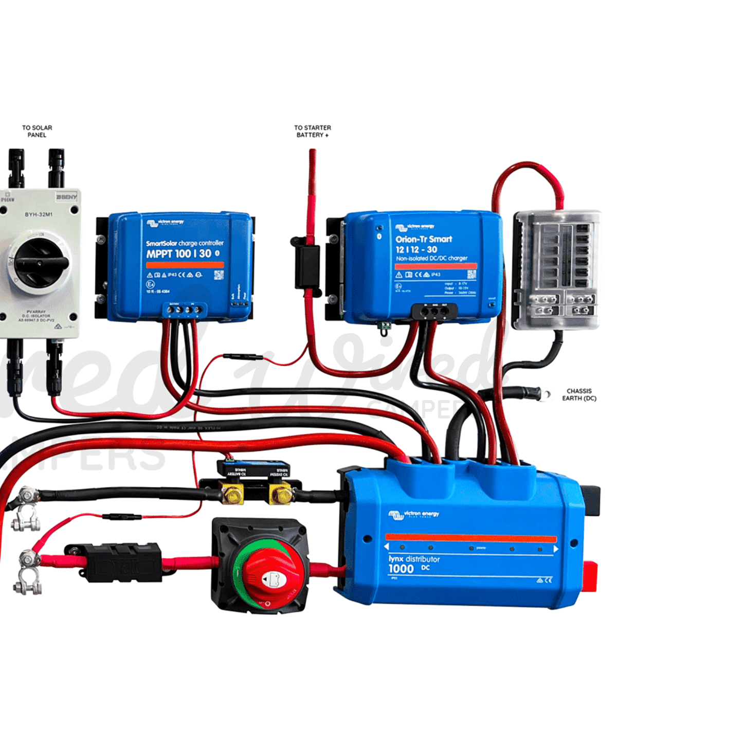 Victron Energy Mains 2000VA Off Grid Kit With Orion & SmartSolar - Multiplus 12/2000/80 - Wired Campers Limited