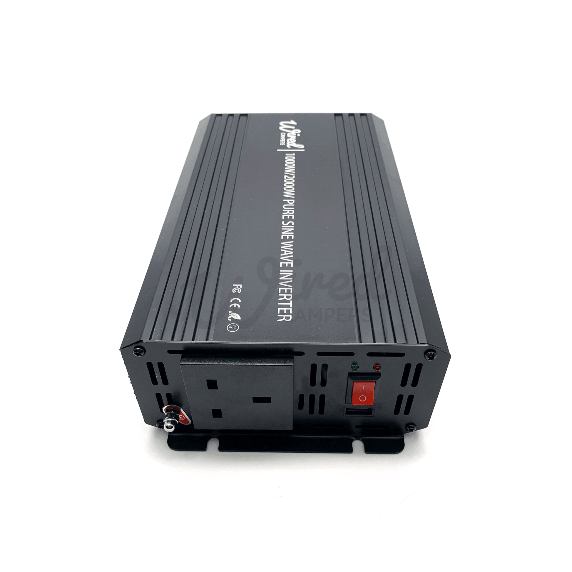 Wired Campers 1000W Pure Sine Wave Mains Inverter - UK Sockets - 12V/230V 50HZ - Wired Campers Limited