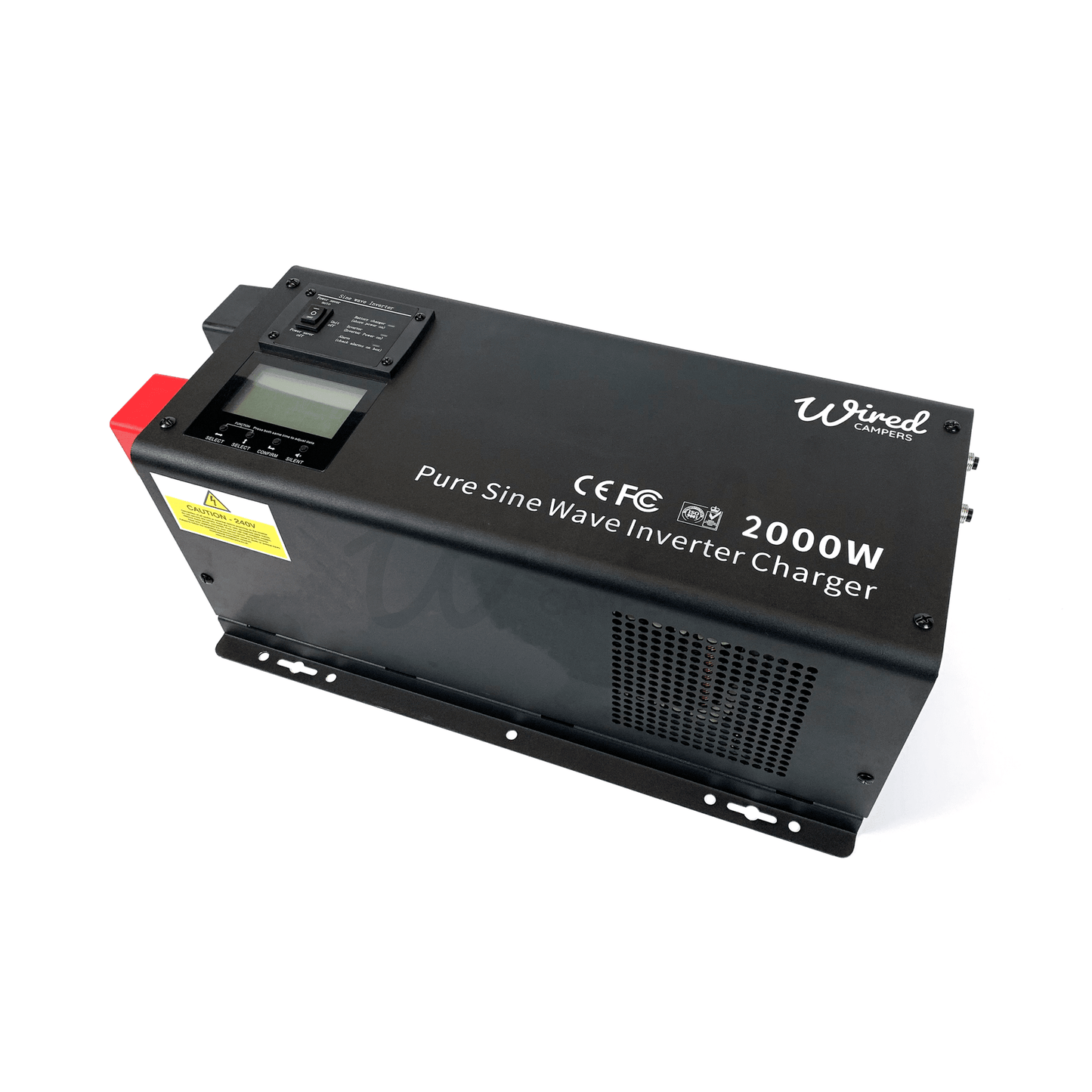 Wired Campers 2000W (2kW) Low Frequency Hard Wired Off Grid 12V Inverter Charger - 240V 50HZ - Wired Campers Limited