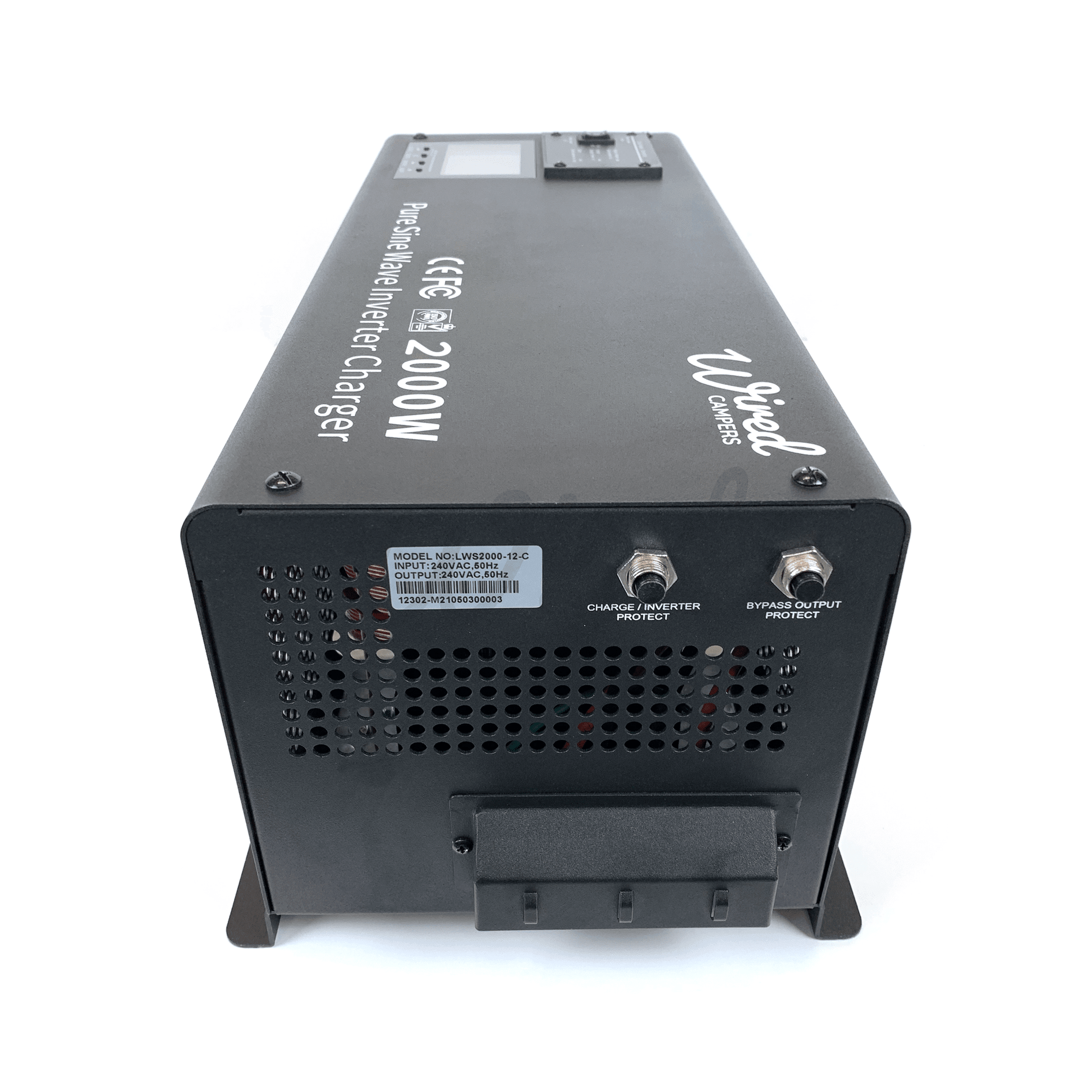 Wired Campers 2000W (2kW) Low Frequency Hard Wired Off Grid 12V Inverter Charger - 240V 50HZ - Wired Campers Limited