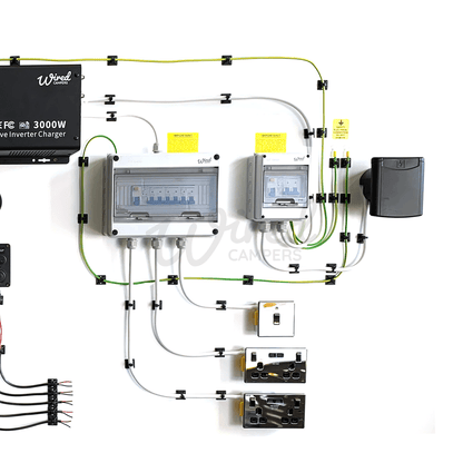 Wired Campers 3000W (3kW) Off - Grid 12V & 240V Mains Camper Van Electrical Kit - Wired Campers Limited