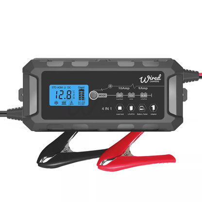 Wired Campers IP65 10A/9A Lead Acid / AGM / Lithium Smart Mains Leisure Battery Charger - Wired Campers Limited