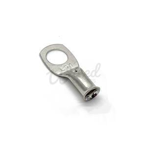 Wired Campers Limited 10mm 10 Pack - Copper Tube Crimp Ring Terminals 16mm² Cable Entry - 6mm/8mm/10mm/12mm Hole
