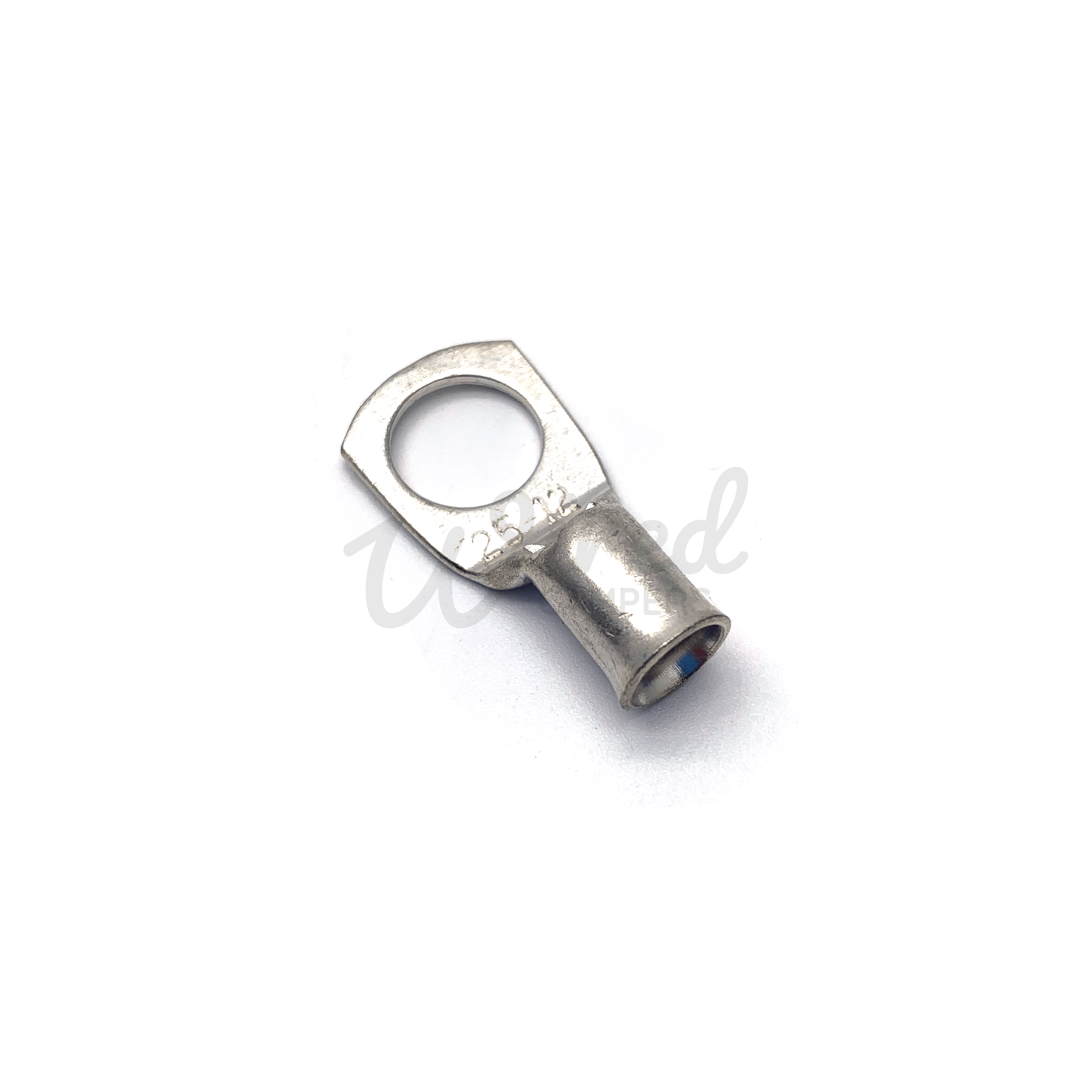 Wired Campers Limited 12mm 10 Pack - Copper Tube Crimp Ring Terminals 25mm² Cable Entry - 6mm/8mm/10mm/12mm Hole