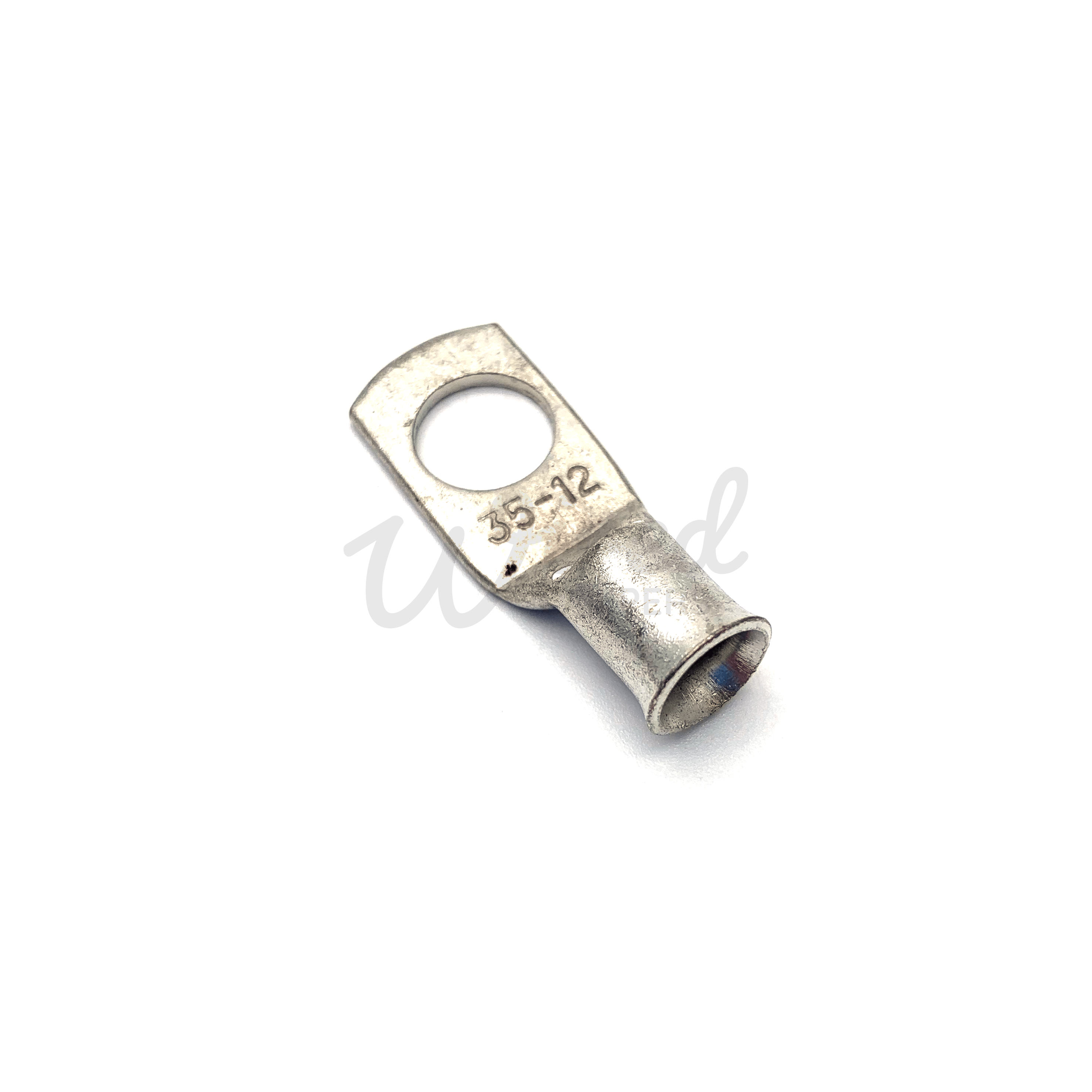 Wired Campers Limited 12mm 10 Pack - Copper Tube Crimp Ring Terminals 35mm² Cable Entry - 6mm/8mm/10mm/12mm Hole