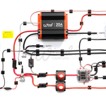 Load image into Gallery viewer, Wired Campers Limited 12V DC-DC &amp; 240V Mains Hook Up &amp; Mini Off Grid 3000W Inverter Complete Camper Van Kit
