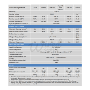 Wired Campers Limited Victron Energy 100AH 12.8V High Current Lithium SuperPack Battery