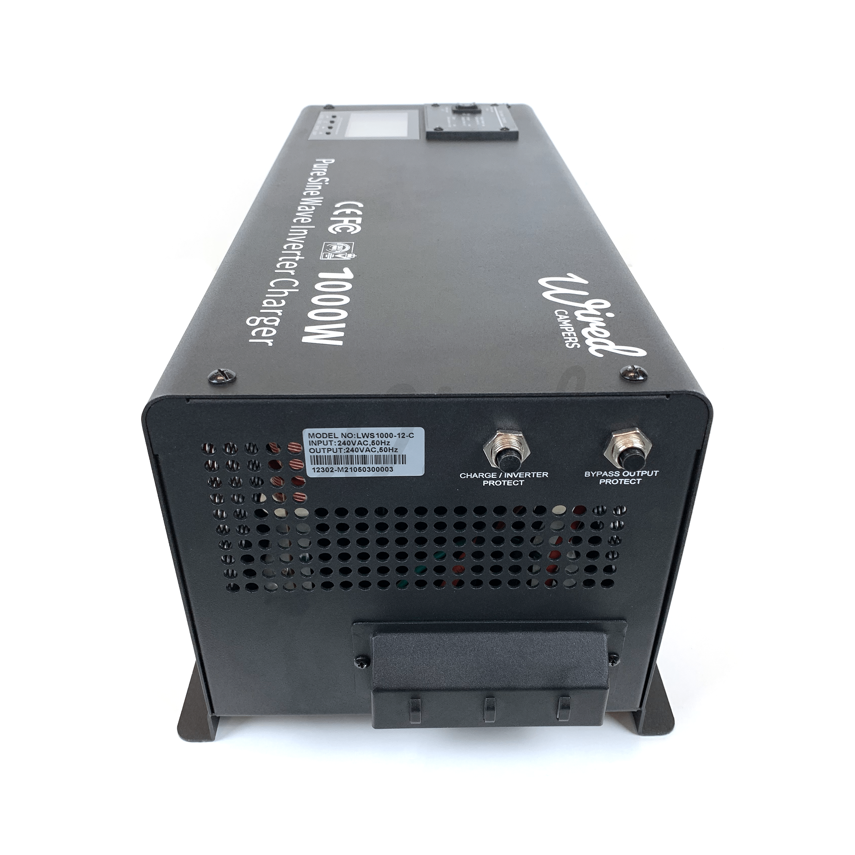 1000W (1kW) Low Frequency Hard Wired 12V Inverter Charger - 240V 50HZ